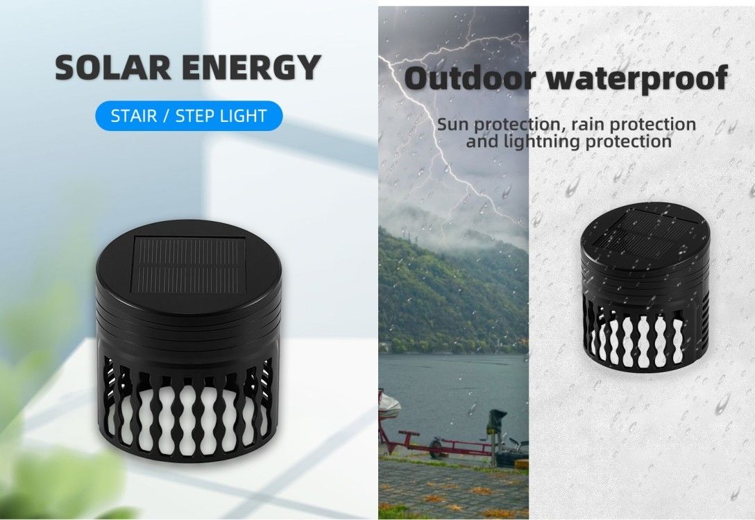 IP65 طول العمر أضواء السياج الشمسي للجدار حديقة ضوء LED إضاءة مصابيح مقاومة للأشعة فوق البنفسجية