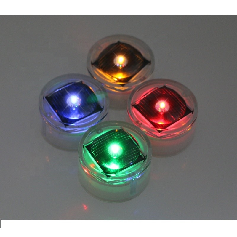 مزاج زجاج يعمل بالطاقة الشمسية LED Cat Eye Light 40MA قلم تحديد الرصيف وامض