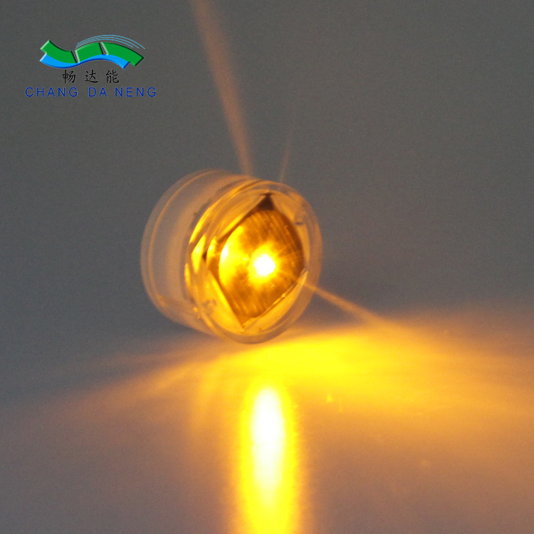 مزاج زجاج يعمل بالطاقة الشمسية LED Cat Eye Light 40MA قلم تحديد الرصيف وامض