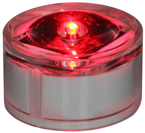 مزاج زجاج يعمل بالطاقة الشمسية LED Cat Eye Light 40MA قلم تحديد الرصيف وامض
