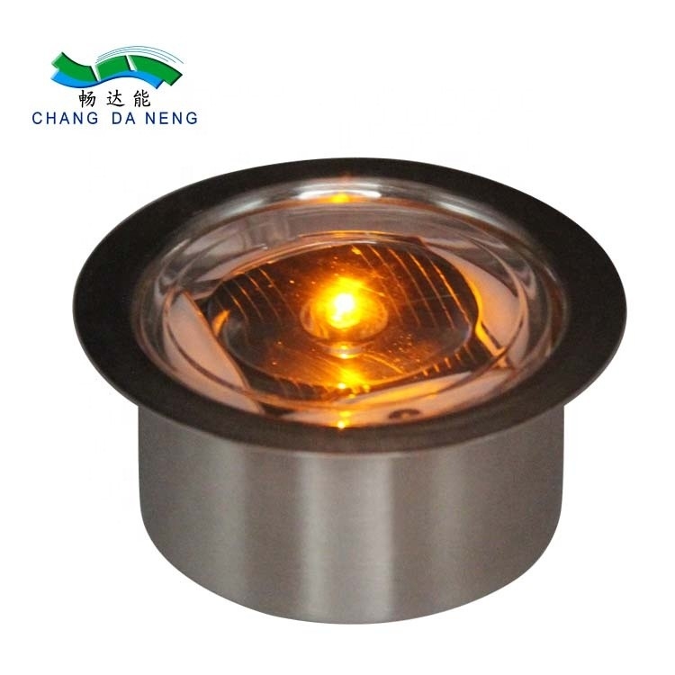 عالية الوهجة الرصيف رفعت علامة تعمل بالطاقة الشمسية LED Road Stud Driveway Pathway Deck Light