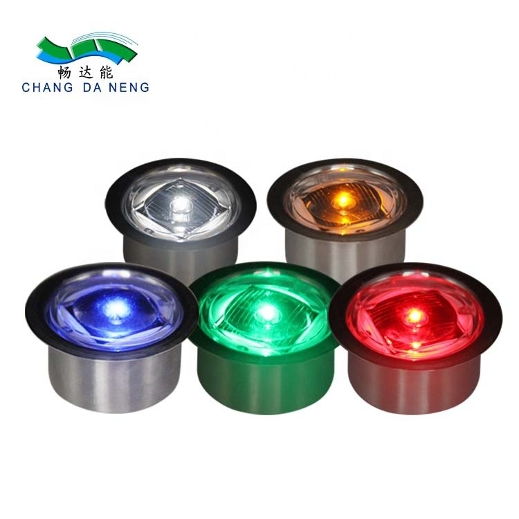 عالية الوهجة الرصيف رفعت علامة تعمل بالطاقة الشمسية LED Road Stud Driveway Pathway Deck Light