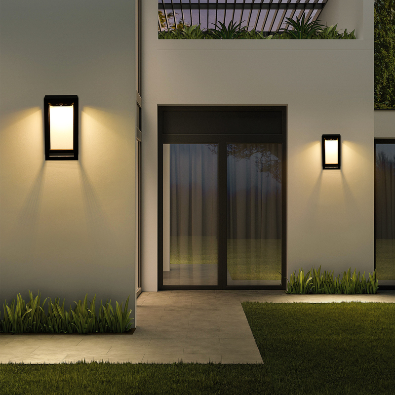 3.7V/2200MA بطارية تعمل بالطاقة الشمسية مصباح المناظر الطبيعية LED للطريق الحديقة والبوابة الخارجية