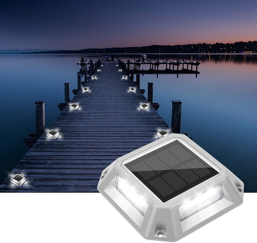 IP67 مقاوم للماء أشعة الطاقة الشمسية LED الميناء أضواء LED الميناء مصباح للخطوة الرصيف الدرج الحديقة الطريق الأرضي