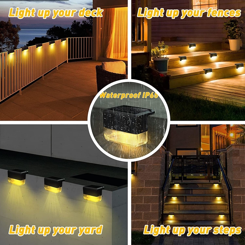IP67 مقاوم للماء أشعة الطاقة الشمسية LED الميناء أضواء LED الميناء مصباح للخطوة الرصيف الدرج الحديقة الطريق الأرضي
