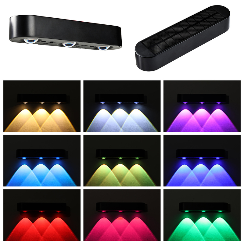 أضواء شمسية LED صديقة للبيئة مع 8 أضواء شمسية مضادة للماء