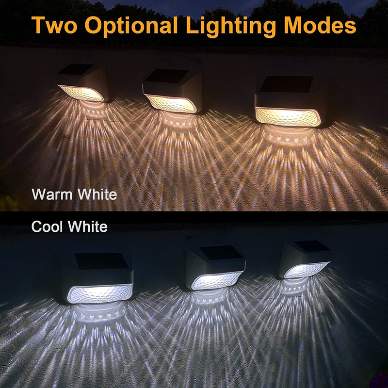 ضوء السور يعمل بالطاقة الشمسية LED للخارج مضاد للماء ضوء الحديقة الحديقة الزخرفية