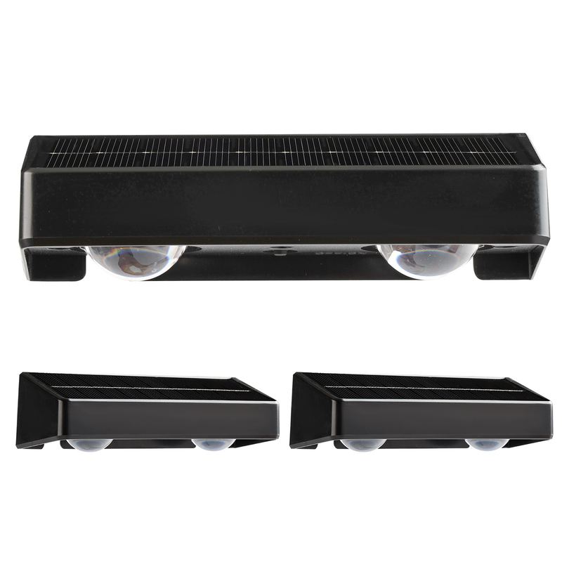 مصباح الحائط الشمسي الحجري الأحادي البلورية مع RGB LED ABA PC Shell IP65 مستوى مقاوم للماء