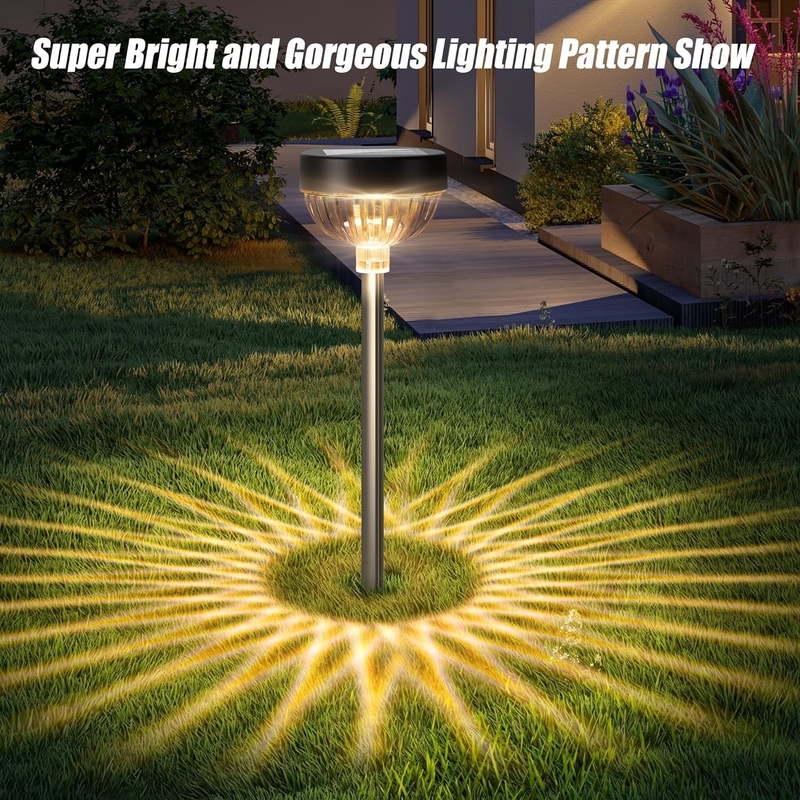 الممر الحديدي مصابيح القطب الشمسي مع 8-10 ساعات من وقت العمل IP65 الطرف الخارجي مضاءة بالماء LED الإضاءة