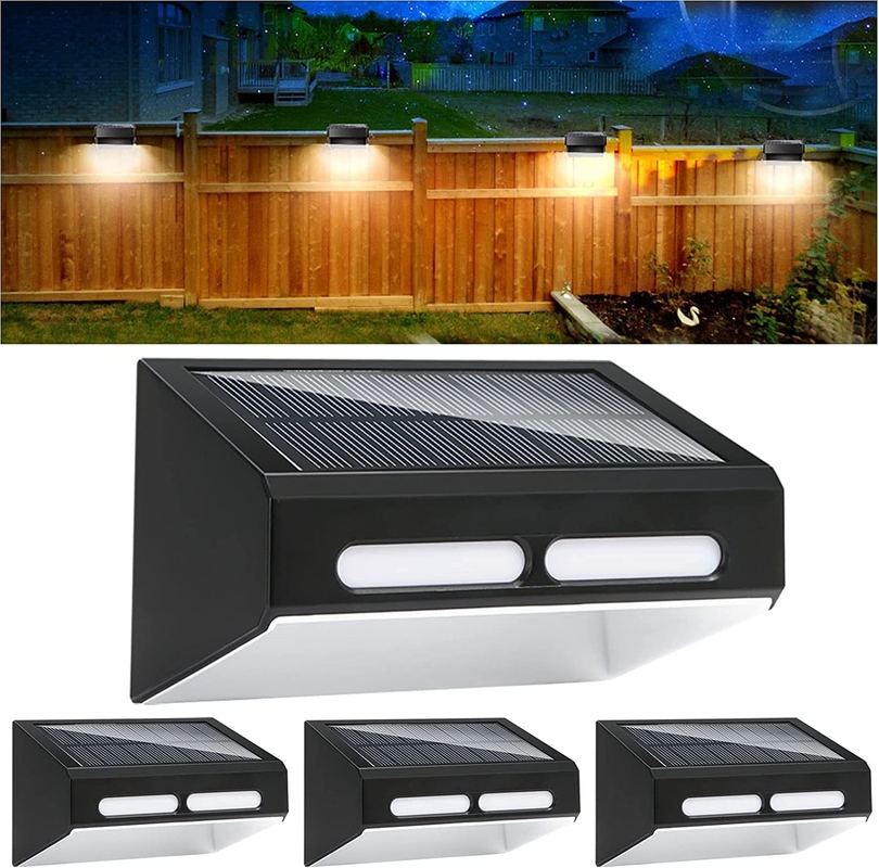 ضوء الحائط LED ABS Body مع إضاءة RGB بيضاء دافئة IP65 مضاد للماء 4 أجزاء LED