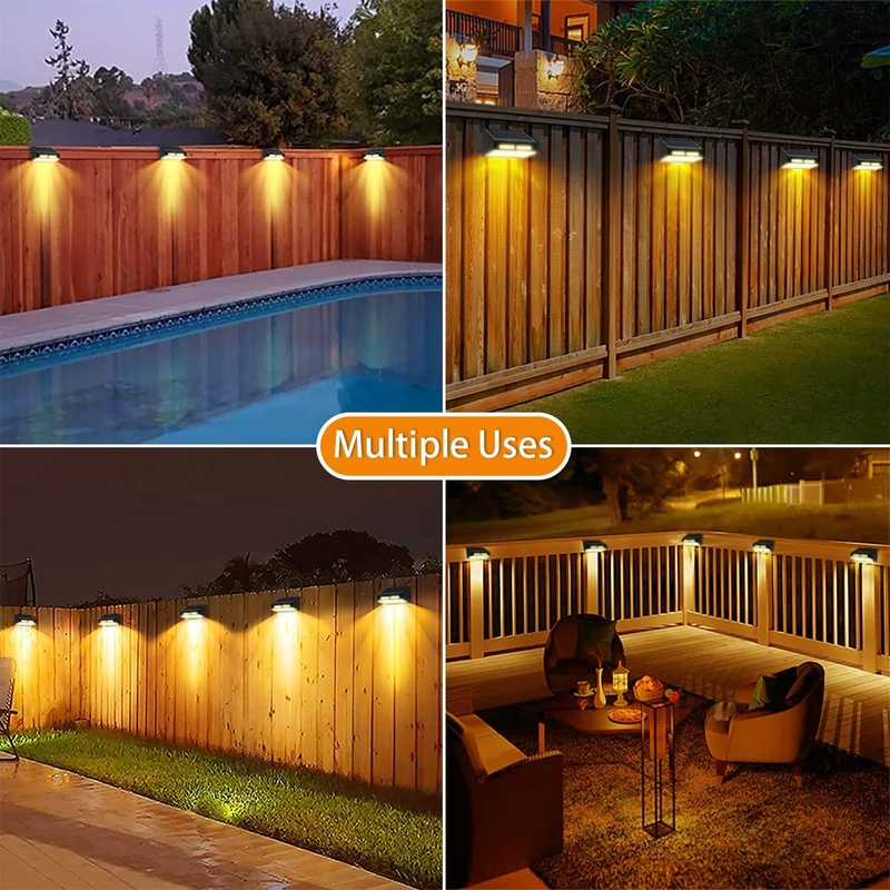 ضوء الحائط LED ABS Body مع إضاءة RGB بيضاء دافئة IP65 مضاد للماء 4 أجزاء LED