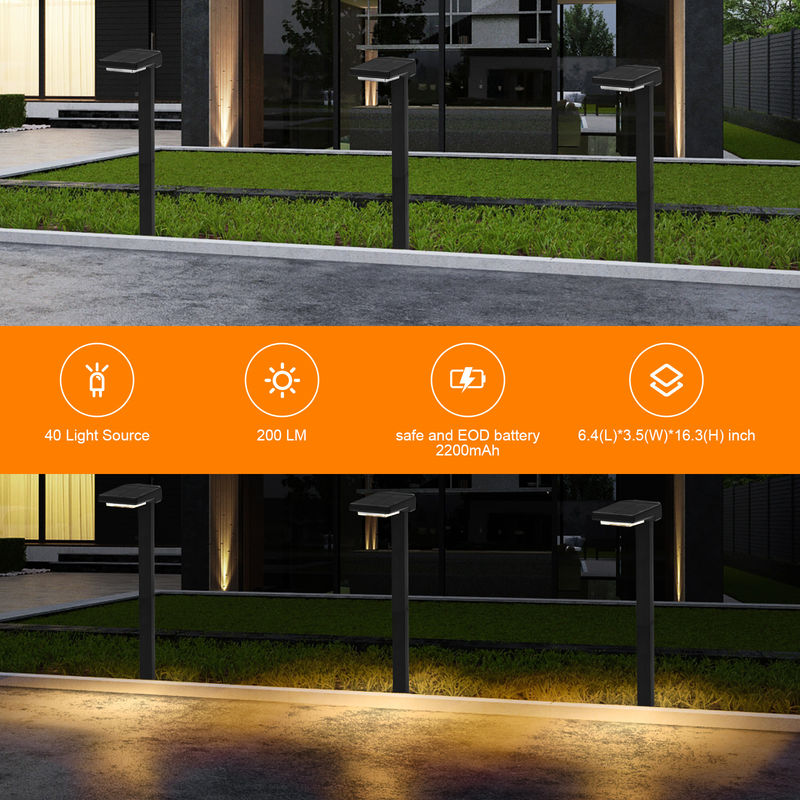 IP65 ضوء الخارجي للطاقة الشمسية مع 15 ساعة من وقت العمل LED Light Beads Auto On / Off