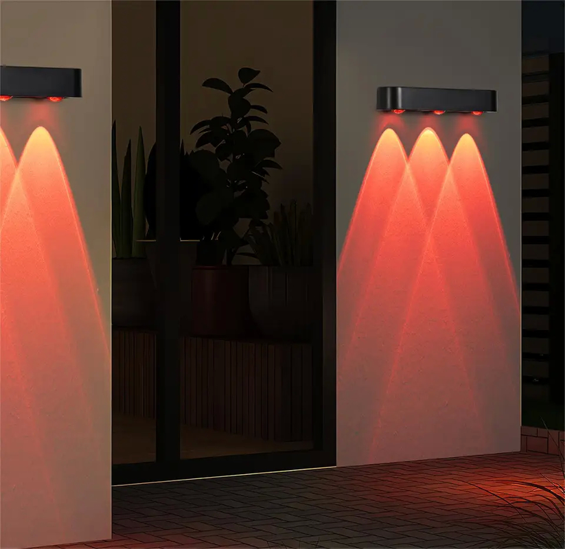 توفير الطاقة 3-LED ضوء شمسي على الحائط مع 205 * 50 * 38mm الحجم