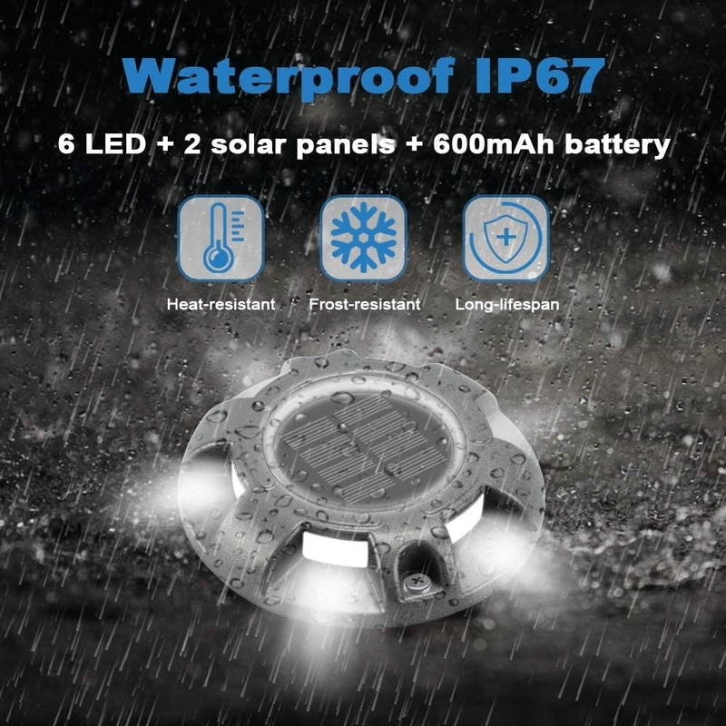 تحذيرات خارجية LED مصابيح الشمسية للطريق مصابيح رصيف مصابيح الطرق الشمسية للممرات الحديقة الممر الحديقة