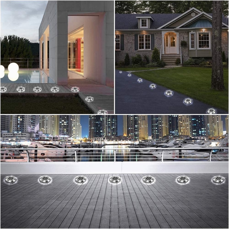 تحذيرات خارجية LED مصابيح الشمسية للطريق مصابيح رصيف مصابيح الطرق الشمسية للممرات الحديقة الممر الحديقة