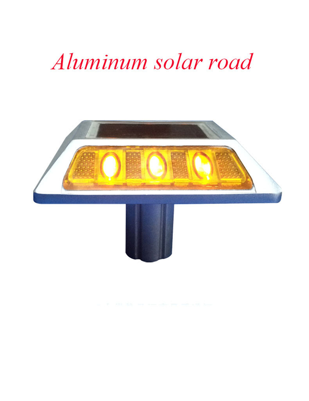 الطرق الشمسية 2V LED IP68 مقاوم للماء سبيكة الألومنيوم PC عاكسة أصفر أحمر أبيض أزرق أخضر