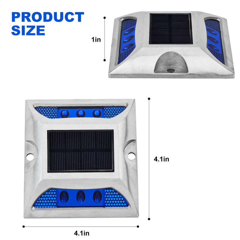معدل IP68 مصباح LED الشمسي للطريق مع 50000 ساعة من العمر والجهد 2V