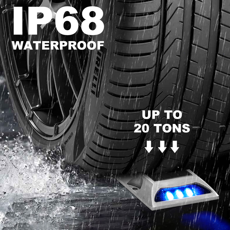معدل IP68 مصباح LED الشمسي للطريق مع 50000 ساعة من العمر والجهد 2V