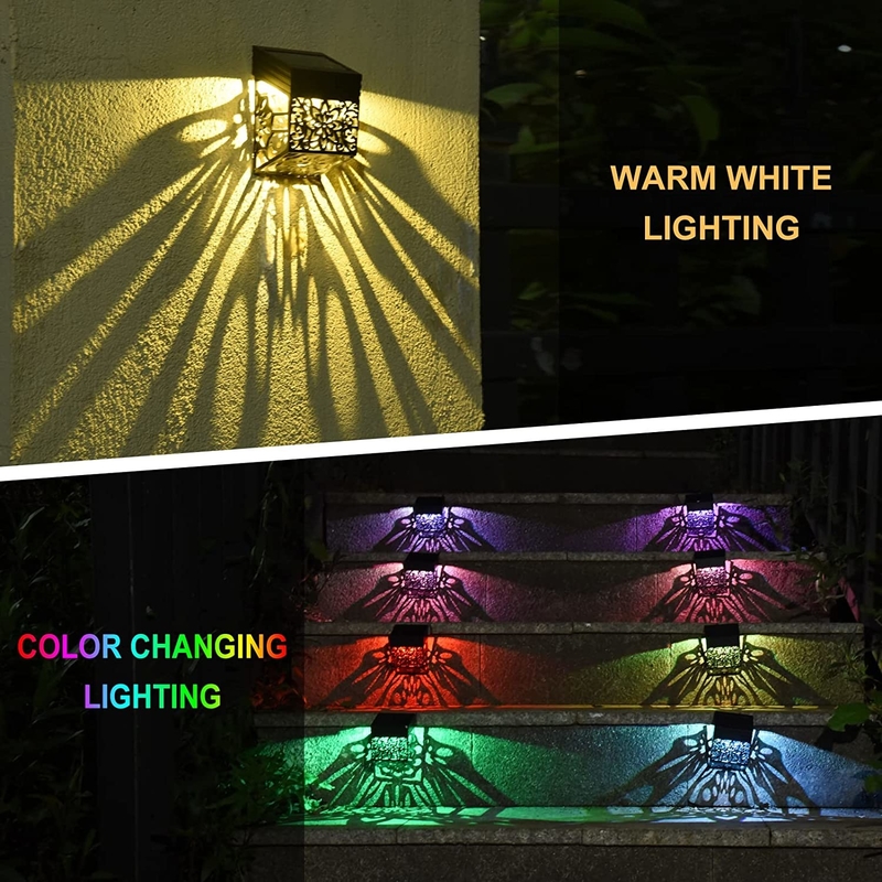 مصابيح الحديقة LED تعمل بالطاقة الشمسية مع لوحة السيليكون أحادية البلورات باللون الأبيض الدافئ / البارد / RGB