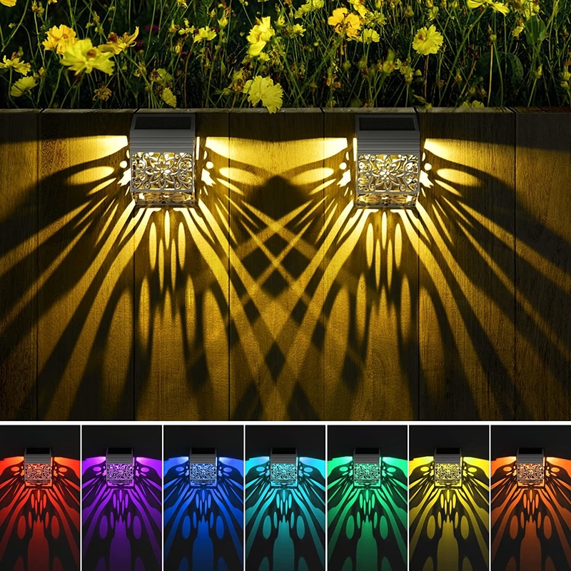 مصابيح الحديقة LED تعمل بالطاقة الشمسية مع لوحة السيليكون أحادية البلورات باللون الأبيض الدافئ / البارد / RGB
