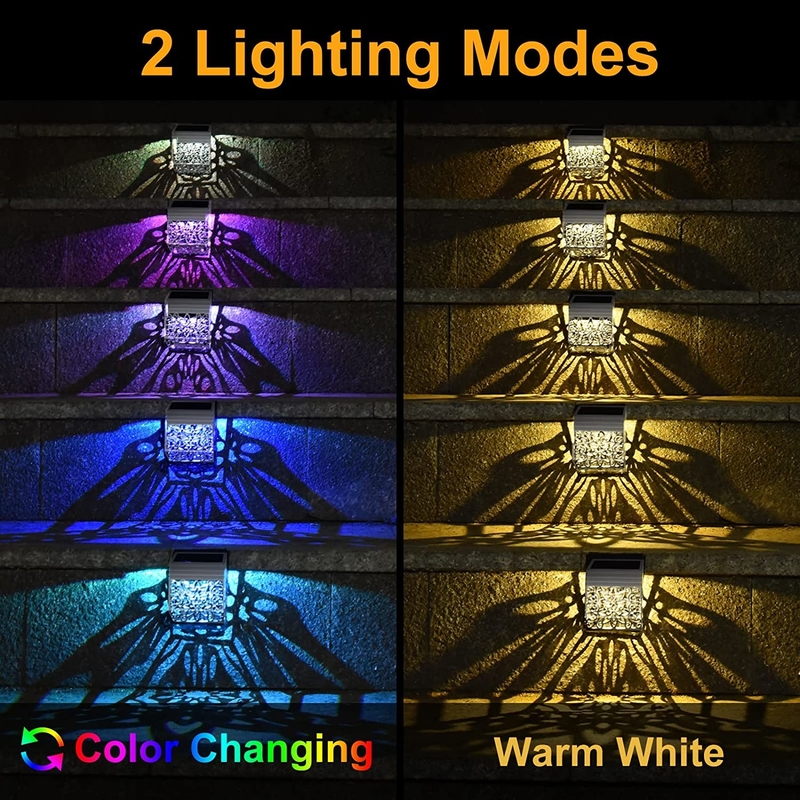 مصابيح الحديقة LED تعمل بالطاقة الشمسية مع لوحة السيليكون أحادية البلورات باللون الأبيض الدافئ / البارد / RGB