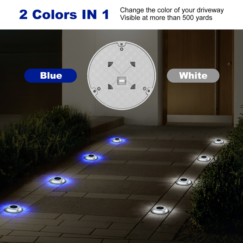ضوء رصيف شمسي 2 فولت LED ألومنيوم PC المسمار مثبت 3t 115 * 22.5MM