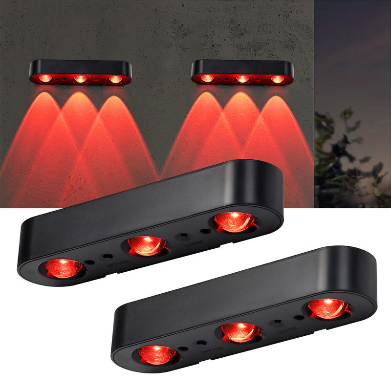 IP65 ضوء الجدار الشمسي الخارجي المقاوم للماء مع بطارية الليثيوم الثالثة 3.7V / 1200MAH