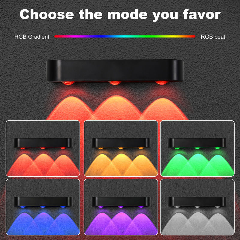 IP65 ضوء الجدار الشمسي الخارجي المقاوم للماء مع بطارية الليثيوم الثالثة 3.7V / 1200MAH