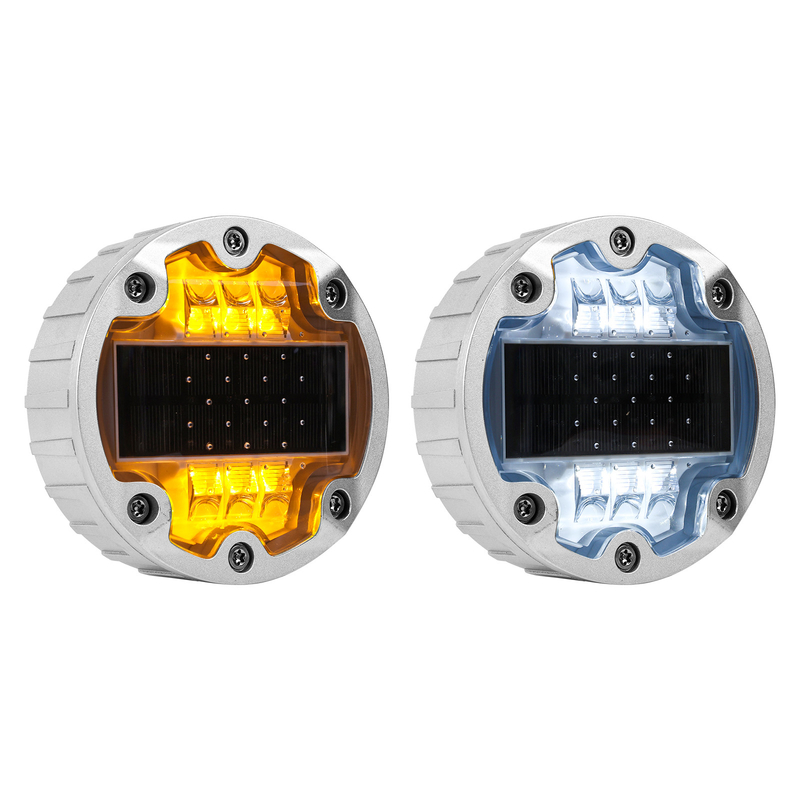 6 حبات LED الشمسية العلامات على جانب الطريق العمر ≥50000h 143 * 53mm للاستثمار طويل الأجل