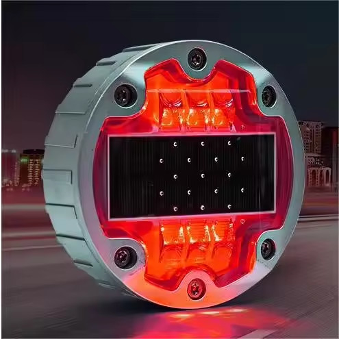 6 حبات LED الشمسية العلامات على جانب الطريق العمر ≥50000h 143 * 53mm للاستثمار طويل الأجل