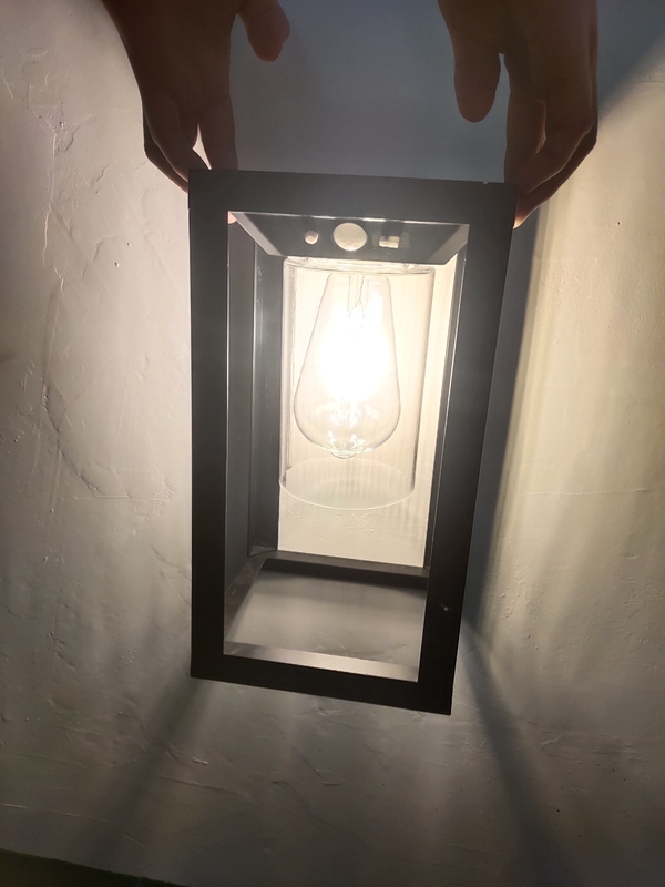 جهاز استشعار الحركة ضوء الشرفة الشمسية الإضاءة الخارجية IP65 Sconce الحائط مصباح فانوس لمطار البوتيو الباب الأمامي الزخرفي