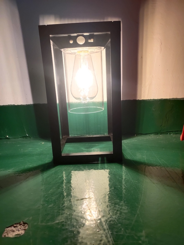 جهاز استشعار الحركة ضوء الشرفة الشمسية الإضاءة الخارجية IP65 Sconce الحائط مصباح فانوس لمطار البوتيو الباب الأمامي الزخرفي