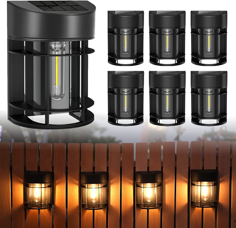 بيضاء دافئة إلى RGB ضوء الجدار الشمسي بطارية الليثيوم الثلاثية مع قشرة الحاسوب IP65 المقاومة للماء