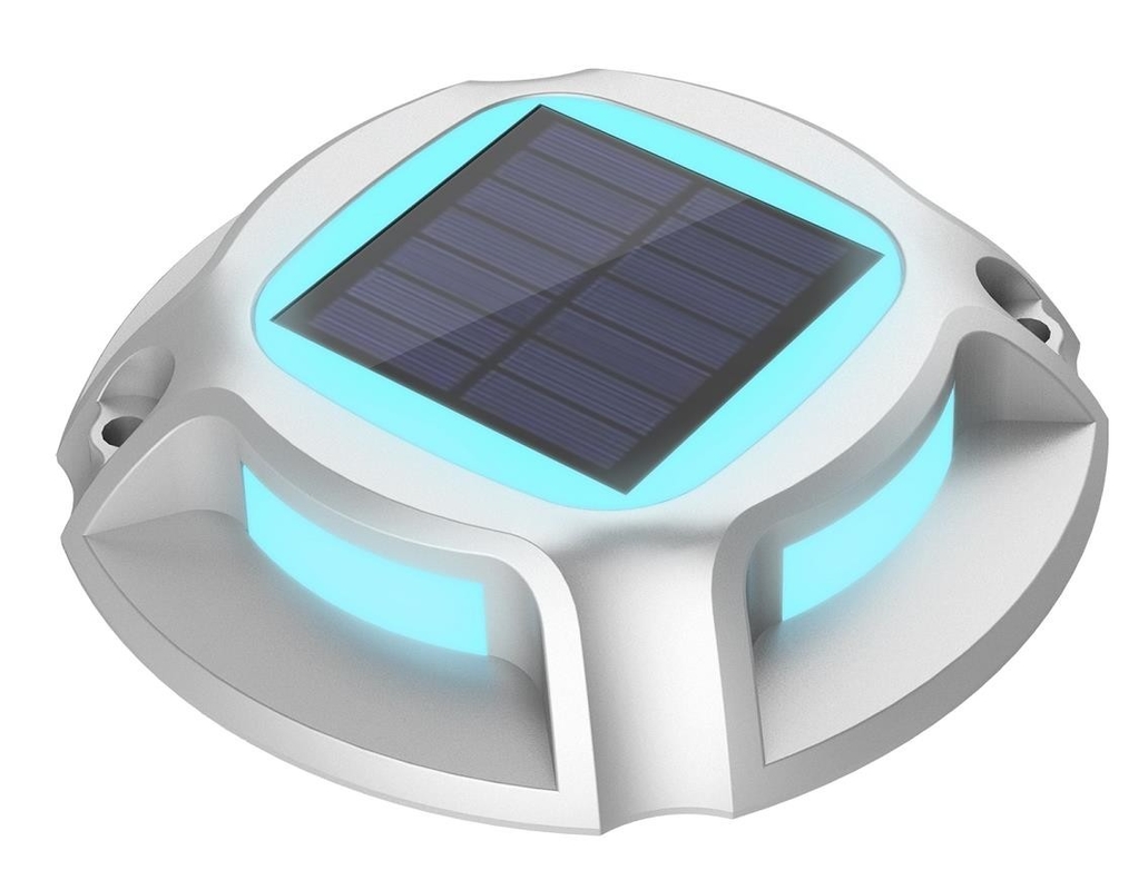 أضواء المرفأ الخارجي المضخة بالطاقة الشمسية مضاءة بالماء تدفئة الخطوة مصابيح الطابق LED مصابيح الشارع الشمسية