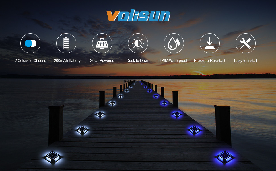 الممر الخارجي IP68 المقاوم للماء على جانب الطريق LED Road Stud Marker Step Light Driveway ضوء طاقة شمسية