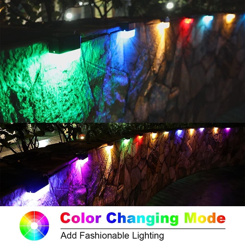 15 ساعة دافئة بيضاء RGB ضوء السياج الشمسي 20 ليمن ABS PMMA مقاوم للماء السيليكون الأحادي البلورية