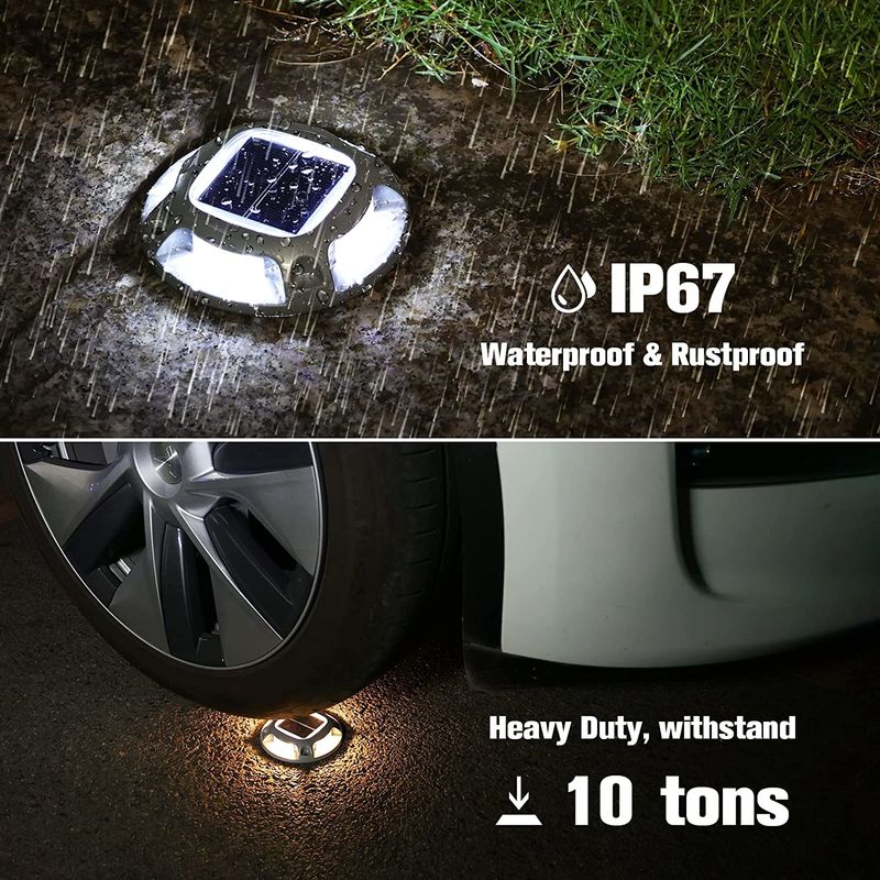 IP65 ضوء السياج الشمسي مع 15 ساعة عمر البطارية والبطارية 2V / 200MA السيليكون أحادي البلور