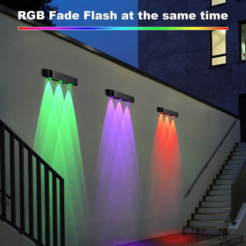 CDN-KF04E ضوء RGB LED يعمل بالطاقة الشمسية إضاءة خارجية متعددة الاستخدامات وتوفير الطاقة مع عمر ≥50000h