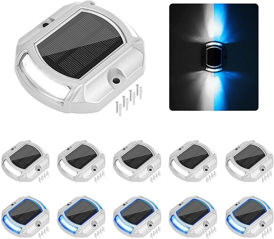246g IP67 ضوء سطح الطابق الشمسي مع تثبيت المسمار السهل والبطارية 1.2V / 600MAH بطارية Ni-Mh