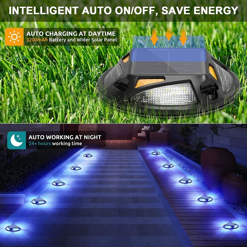 IP67 ضوء رصيف شمسي مضاد للماء LED -20C ~ 60C نطاق درجة الحرارة مع تركيب المسمار