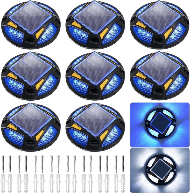 IP67 ضوء رصيف شمسي مضاد للماء LED -20C ~ 60C نطاق درجة الحرارة مع تركيب المسمار