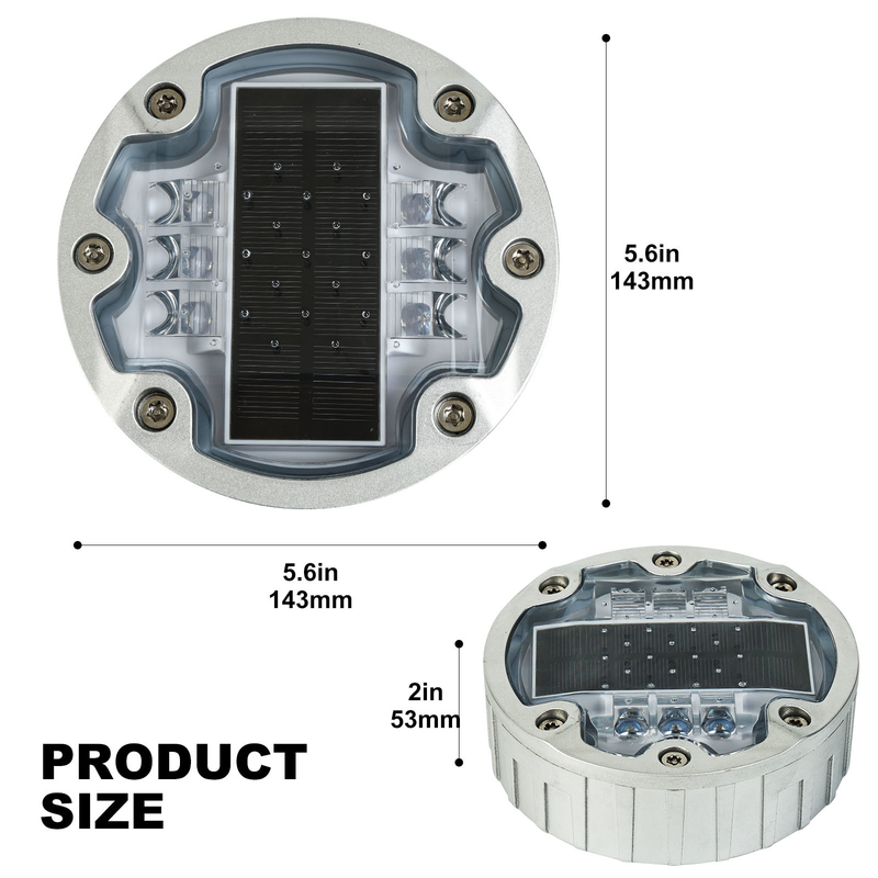 1150g أجهزة الطرق الشمسية في ألوان متعددة مستوى مقاوم للماء IP68 2V