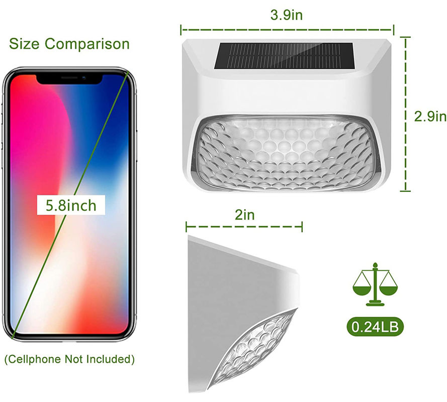 15 ساعة طويلة من الوقت العامل ضوء السياج الشمسي مع لوحة السيليكون الأحادي البلورية