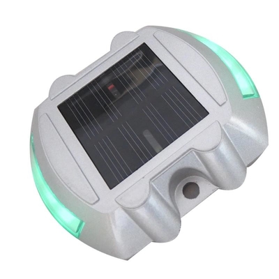 ألومينوم ألومنيوم للسطح الشمسي ضوء 12 قطعة LED ثابت / وميض