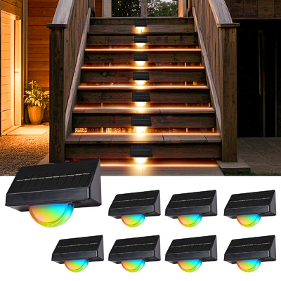 ضوء السور الشمسي LED ضوء مضاد للماء RGB