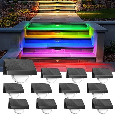 ضوء السور الشمسي LED ضوء مضاد للماء RGB