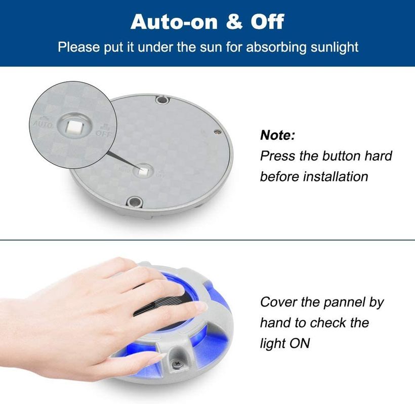 سبيكة الألومنيوم الطاقة الشمسية للطريق مع 6000K الإنذار الضوء النهاري IP67 مقاوم للماء والضمان لمدة عامين
