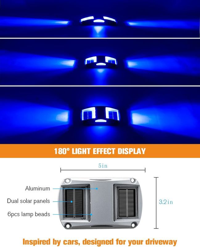ضوء سطح السفينة الشمسي المصنوع من الألومنيوم مع وضعين للإضاءة، ضوء النهار 5000 كلفن وضمان لمدة عامين