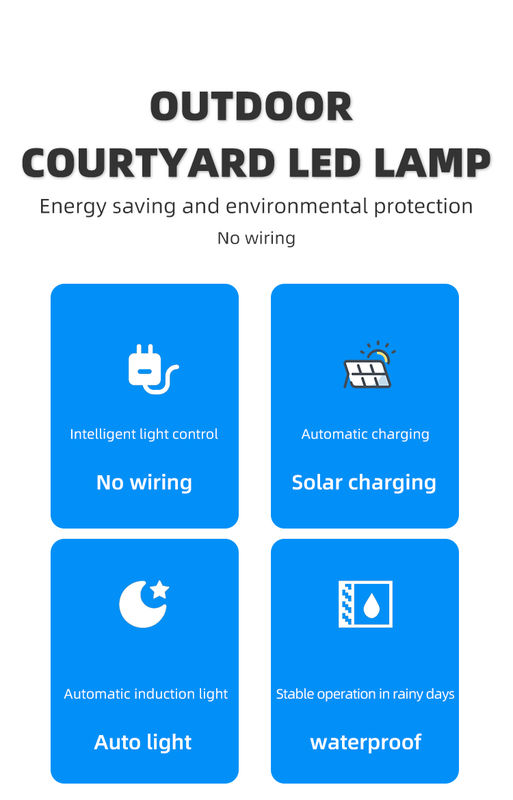 50000 ساعة من العمر ضوء السياج الشمسي بزاوية شعاع 120 درجة وضمان لمدة عامين لتزيين الحديقة في الهواء الطلق