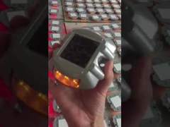 ألومينوم ألومنيوم للسطح الشمسي ضوء 12 قطعة LED ثابت / وميض